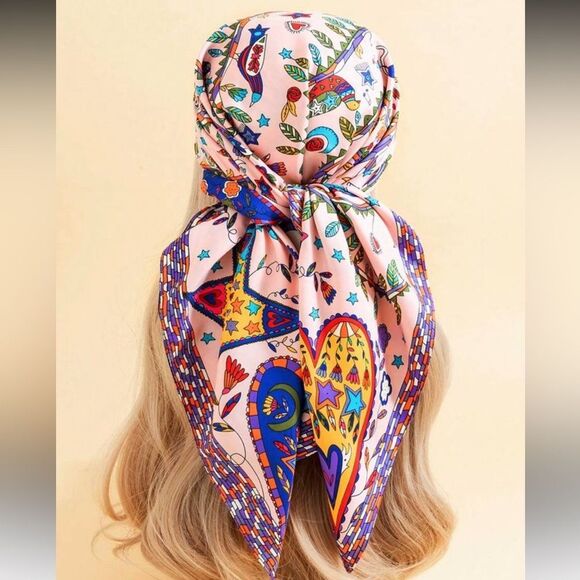 Colorful Patterned Scarf N1112 - Picture 1 of 2